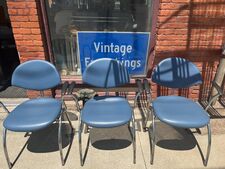 Set of three mid century chrome chairs - $225