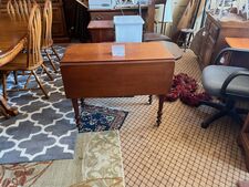 Early cherry drop leaf table - $250
