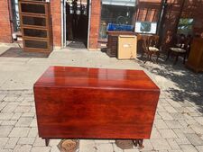 Solid cherry drop leaf table - $225