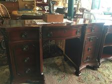 Morgantown mahogany vanity and bench - $295