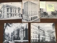 Large historical post cards of Utica buildings - $5.00 Each