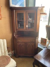 Cherry corner cabinet by the Drew Furniture company - $325