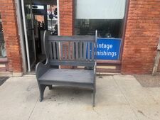 Early wood bench great for a camp - $245