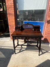 Antique mahogany desk - $245