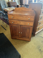 Handcrafted pine kitchen cabinet - $150